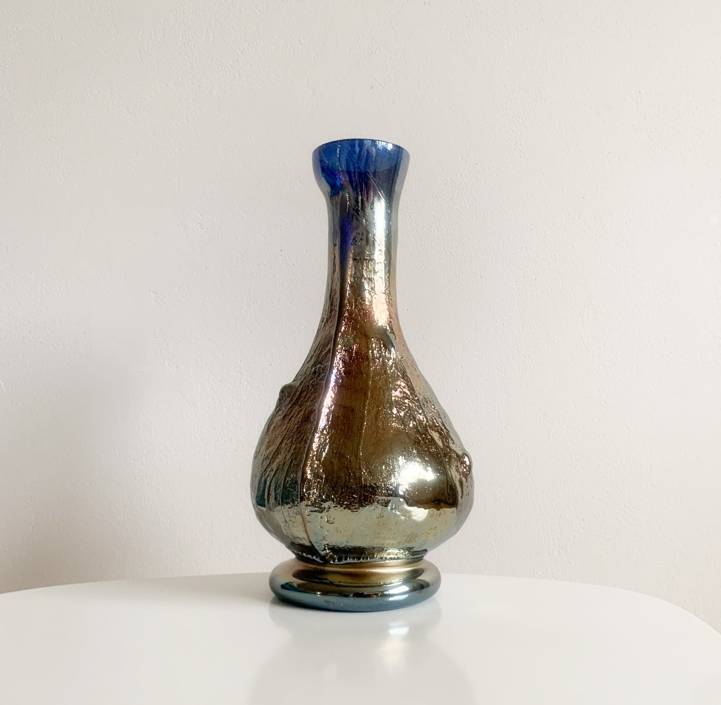 Carnival Art Glass Vase, Finland 1990s