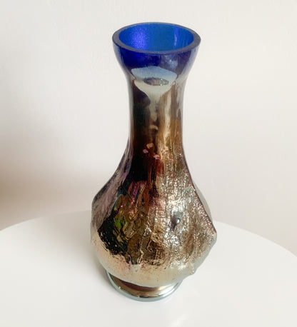 Carnival Art Glass Vase, Finland 1990s