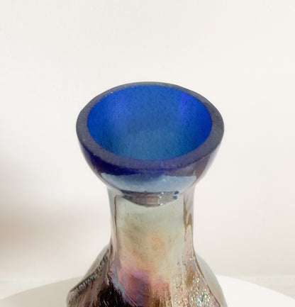 Carnival Art Glass Vase, Finland 1990s