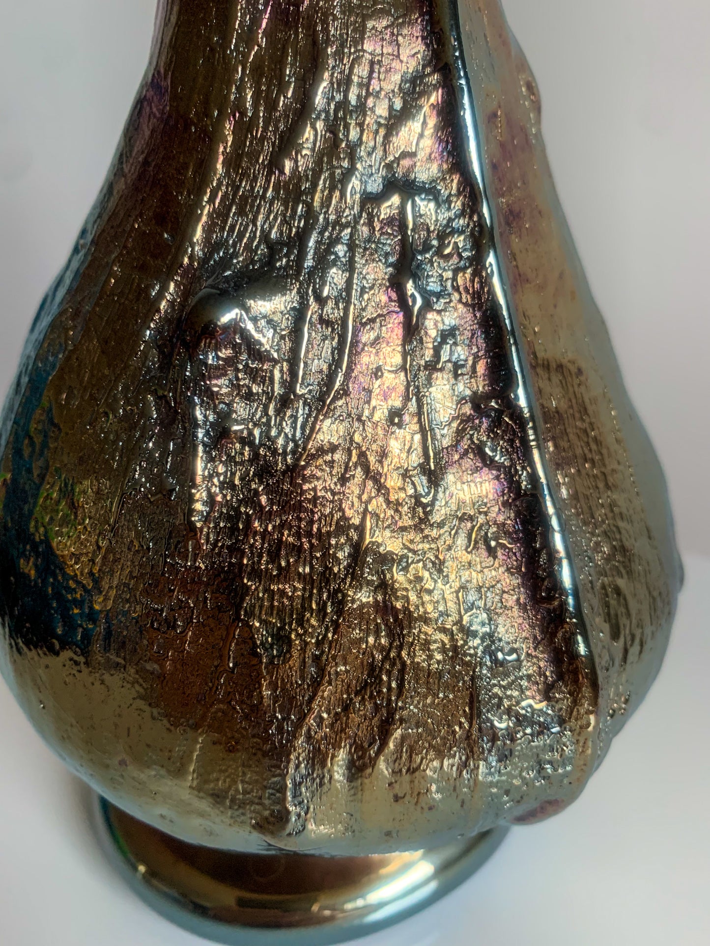 Carnival Art Glass Vase, Finland 1990s