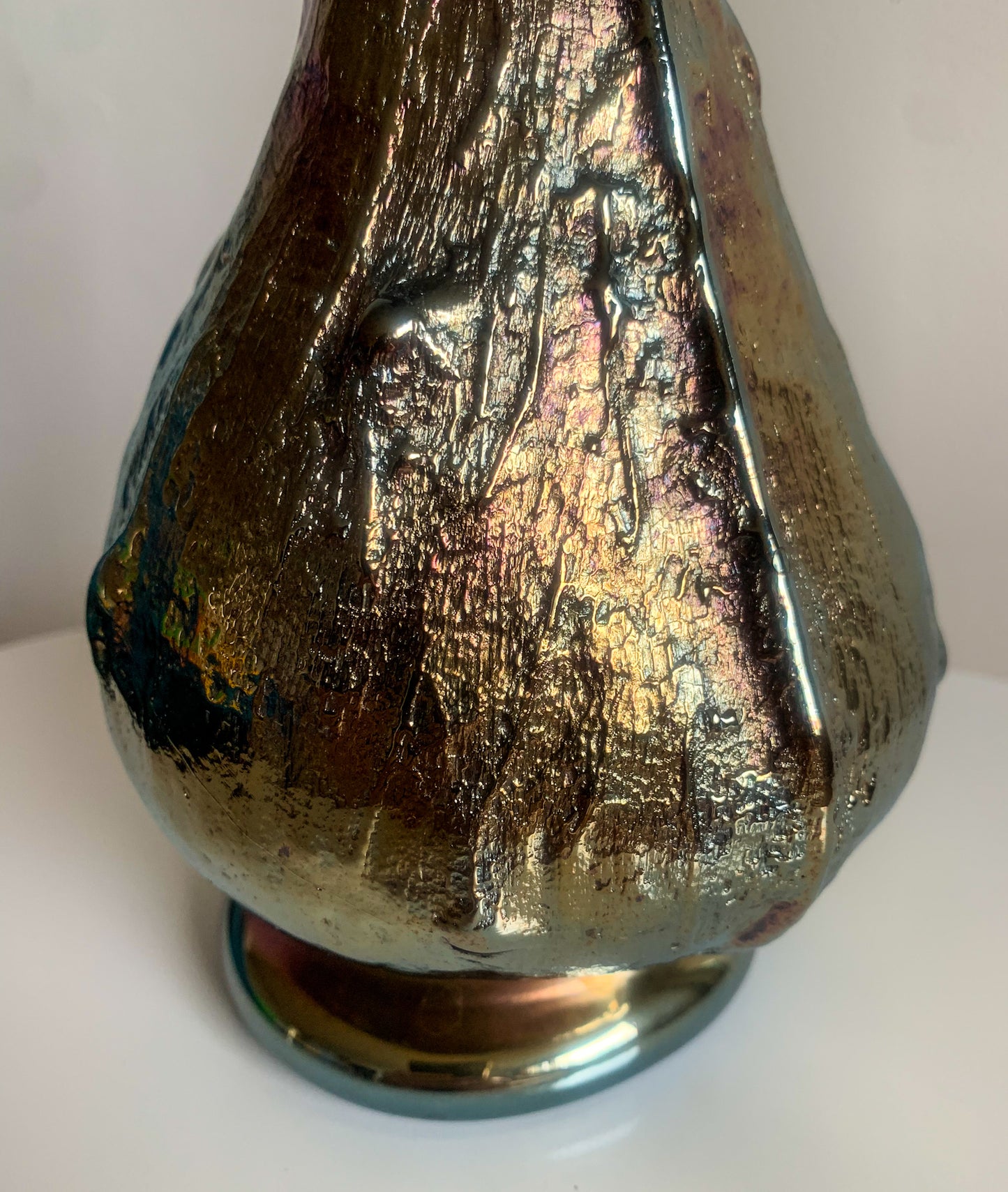Carnival Art Glass Vase, Finland 1990s