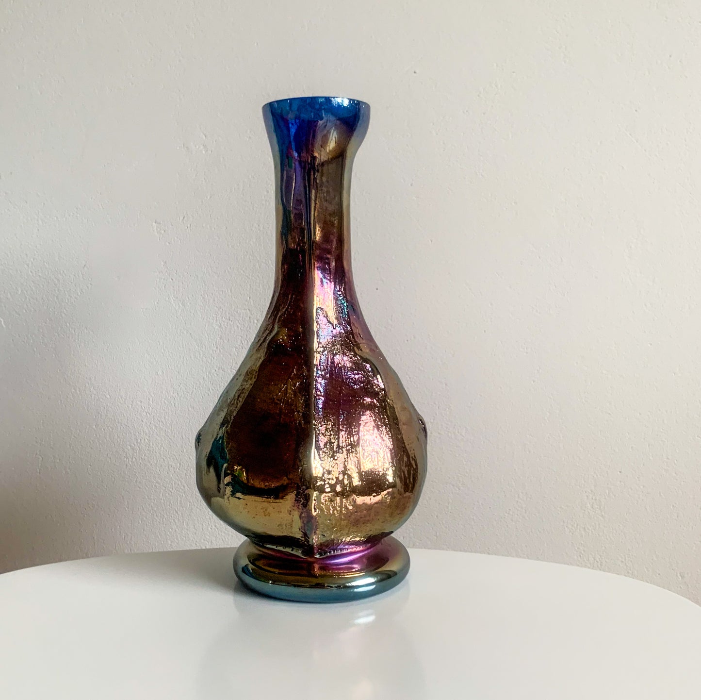 Carnival Art Glass Vase, Finland 1990s