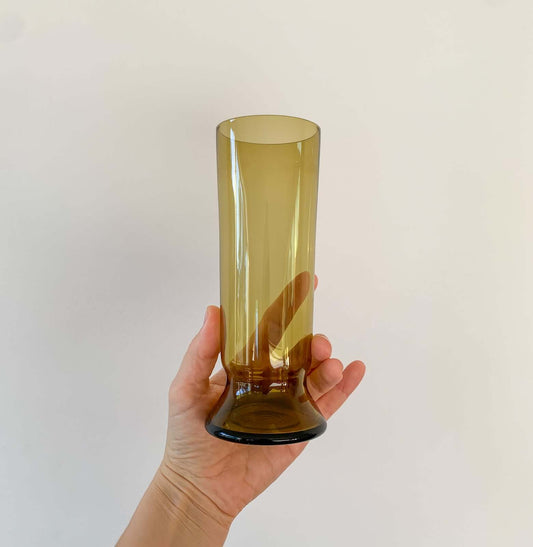 Kaj Franck Nuutajärvi | Amber Art Glass Vase, Model 1428