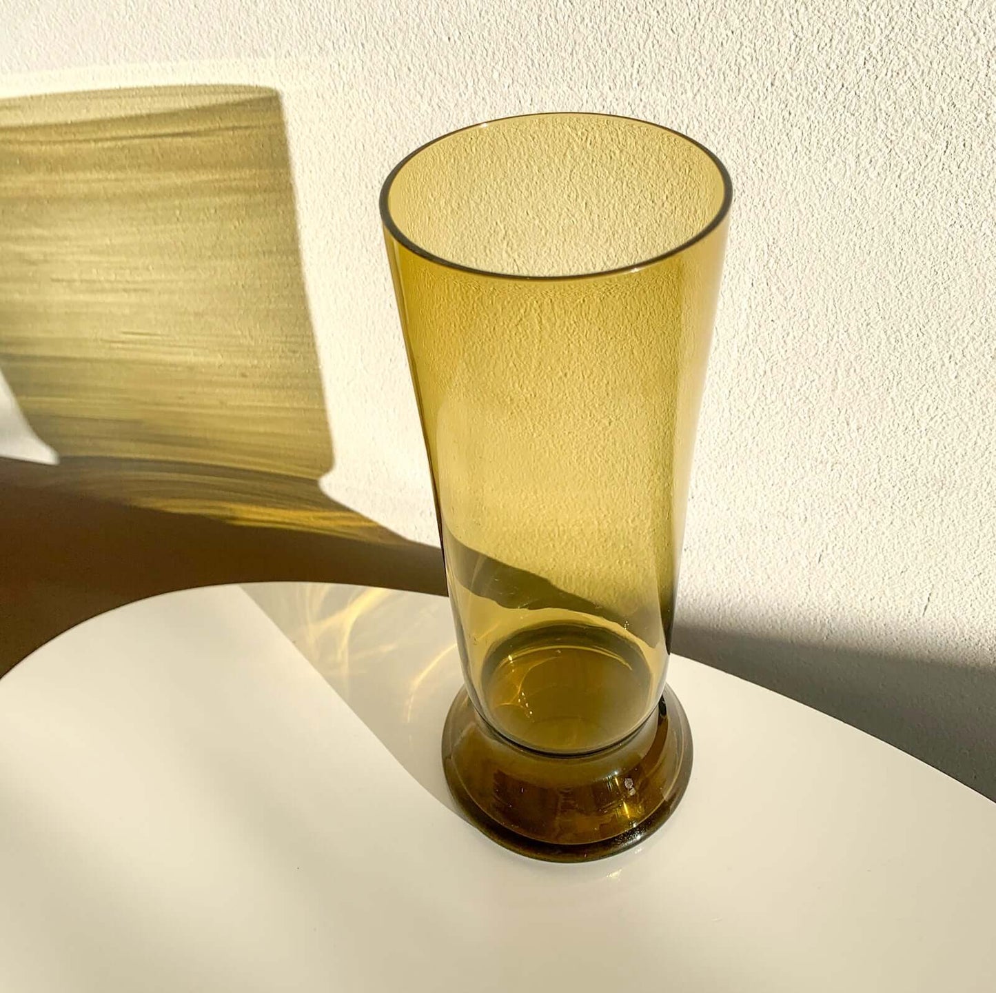 Kaj Franck Nuutajärvi | Amber Art Glass Vase, Model 1428