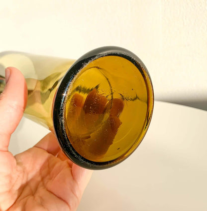 Kaj Franck Nuutajärvi | Amber Art Glass Vase, Model 1428