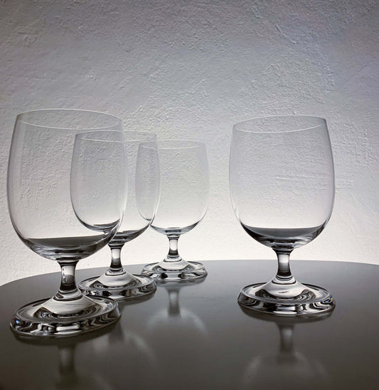 Tapio Wirkkala Iittala, Set of 4 Seven Suns Beer & Wine Glasses