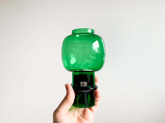 Vintage Heikki Orvola Candle Holder Tuikku | Finnish vintage glass | Molna collection