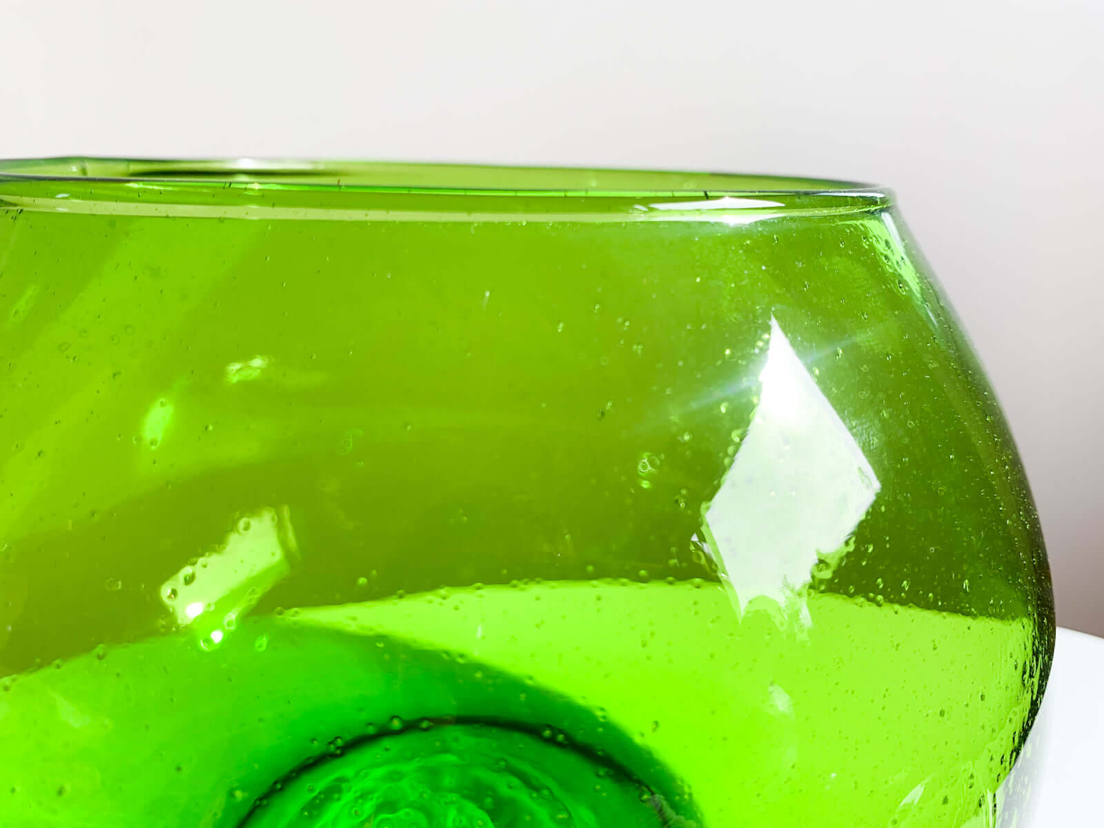 Vintage bowl, soda glass