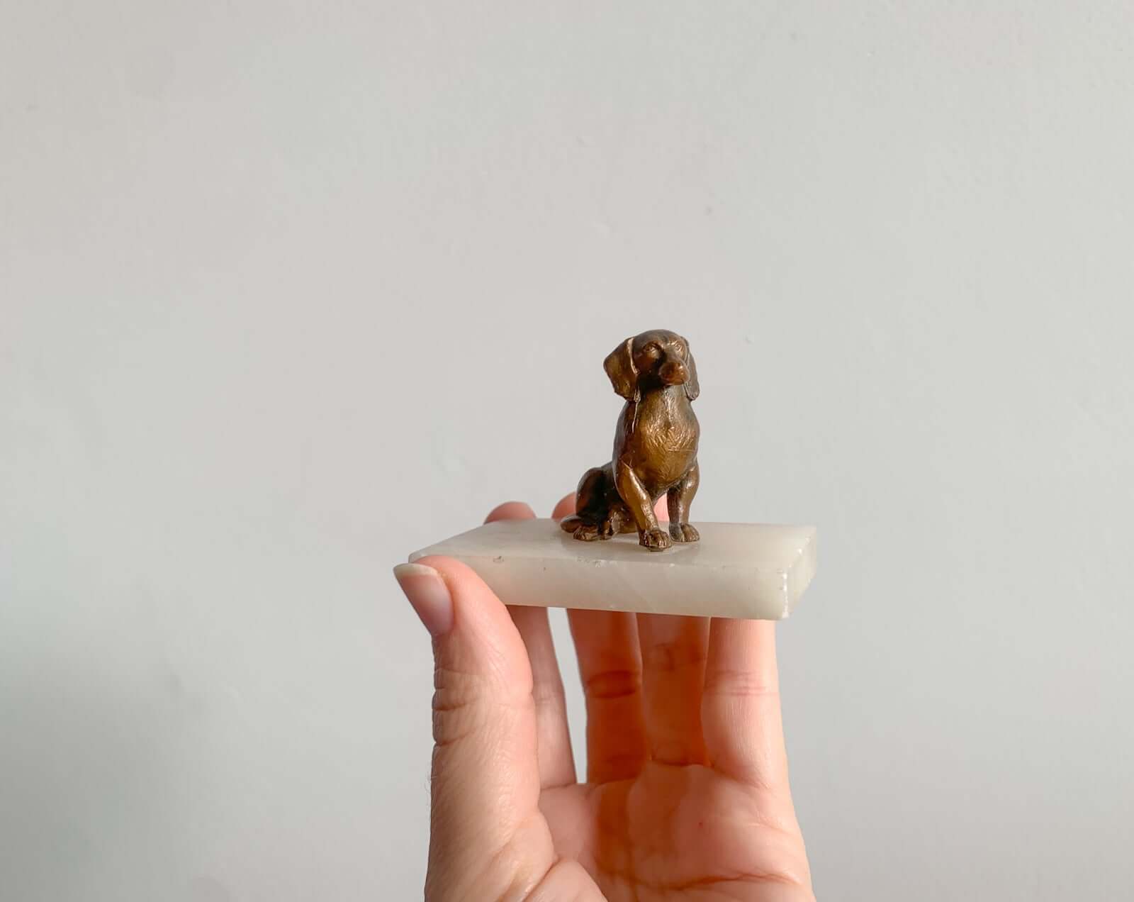Vintage Dog Dachshund Vienna Bronze