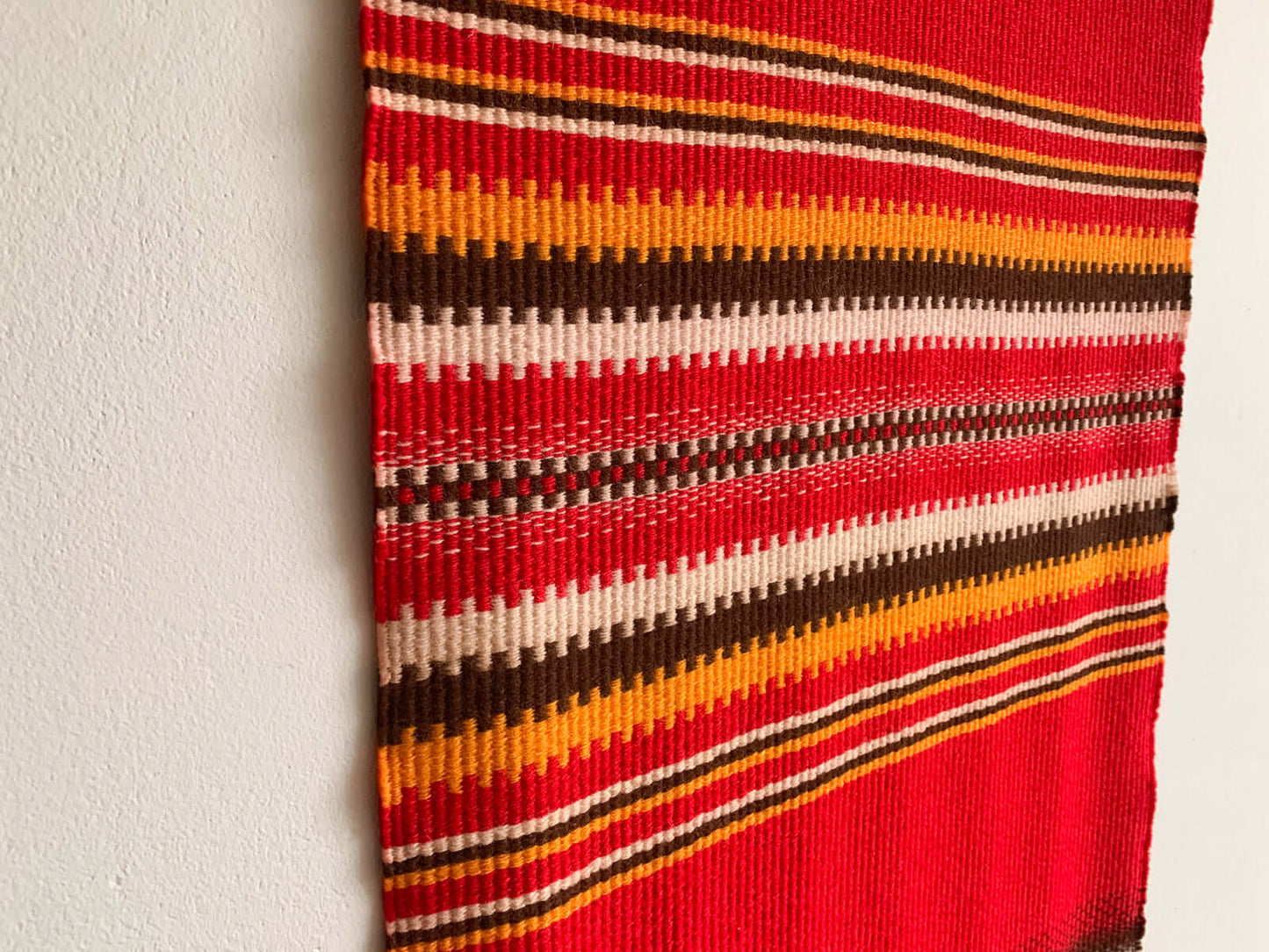 Wall Tapestry Raanu in Red Colors | Finland 1970s