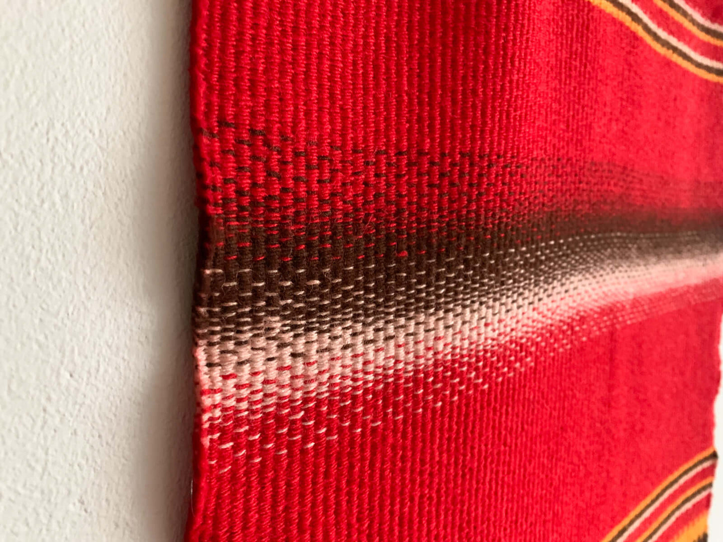 Wall Tapestry Raanu in Red Colors | Finland 1970s