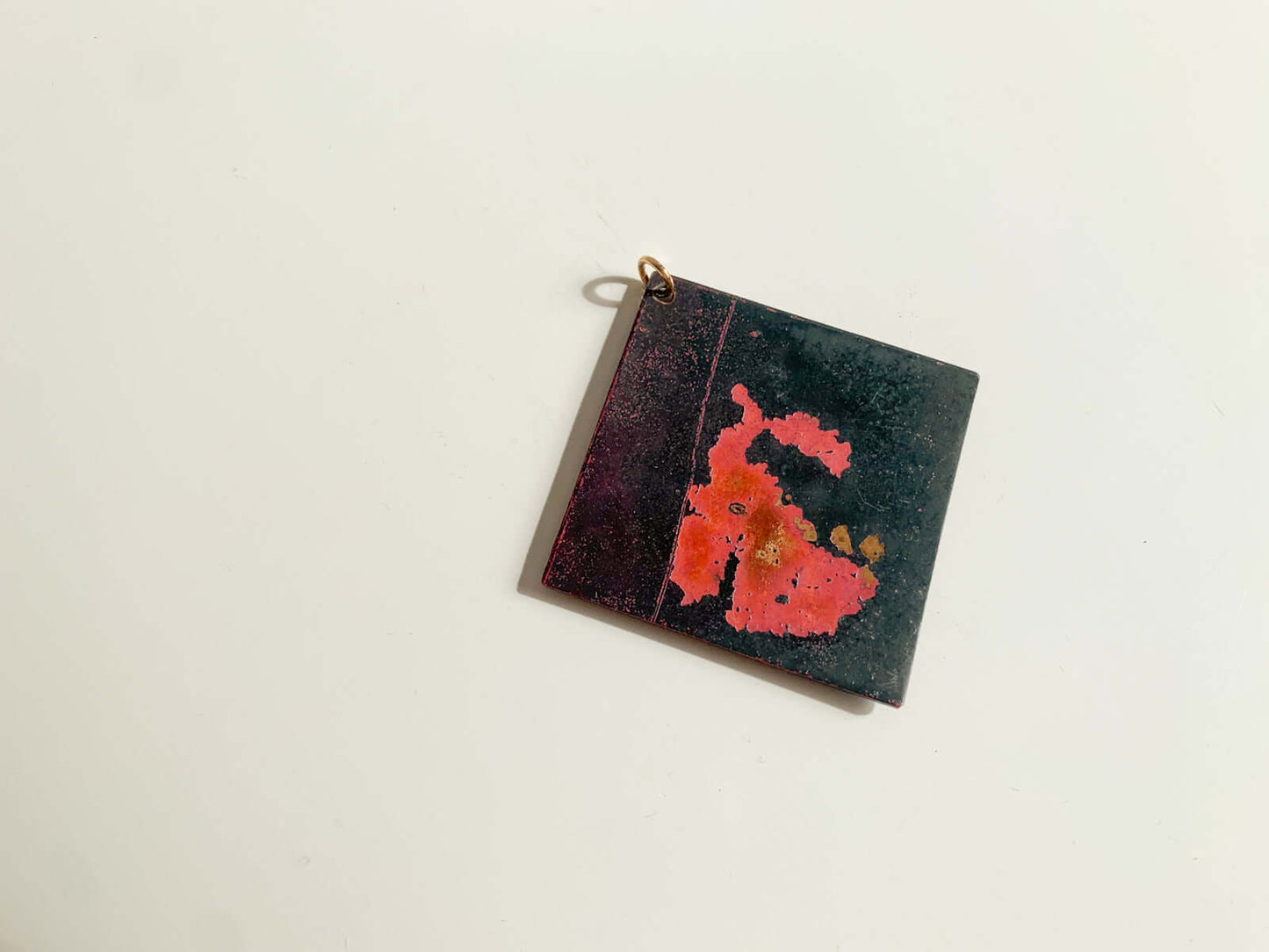 Space Age enameled pendant, Finland 1970s
