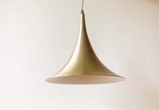 Vintage pendant lamp golden tone