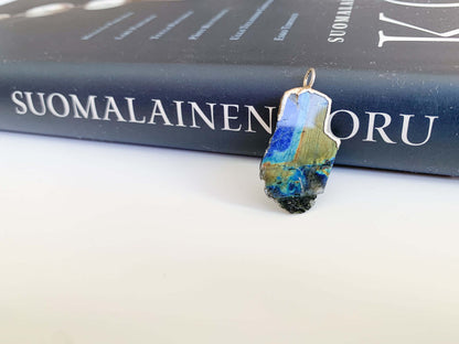 Spectrolite Pendant in Sterling Silver, Finland