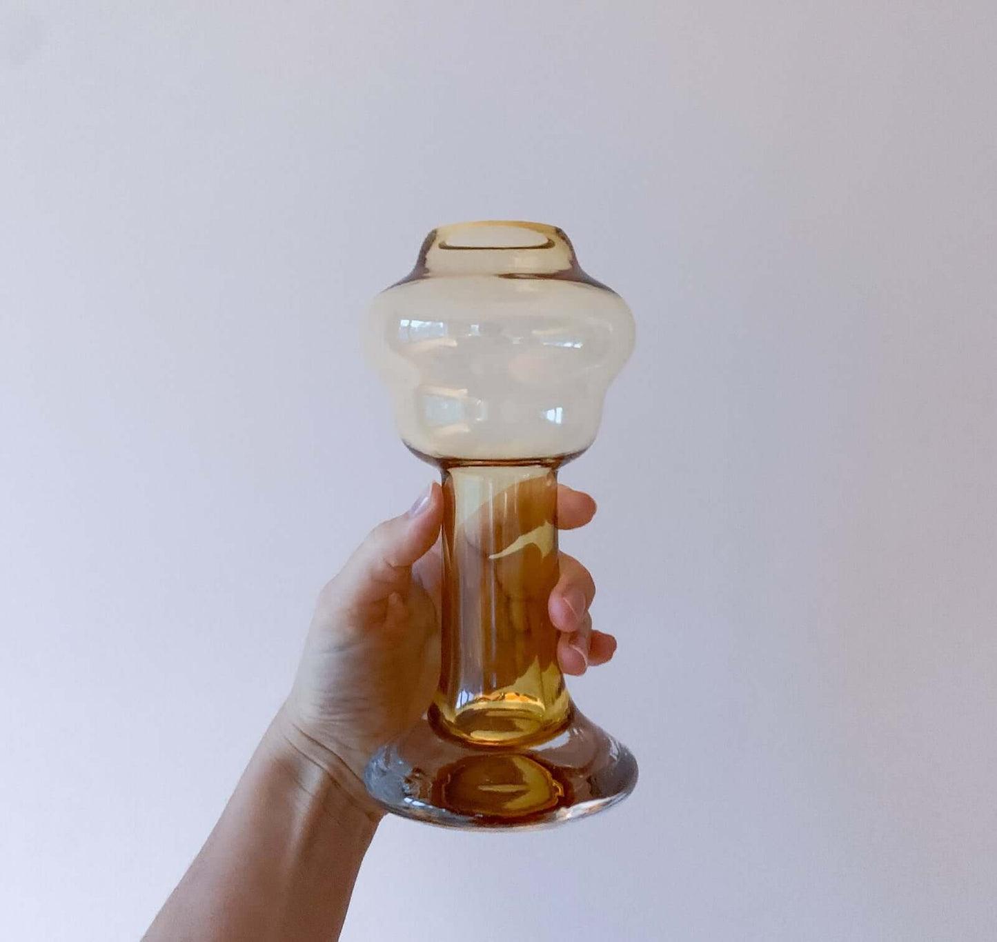 Riihimäen Lasi | Puisto Series Amber Vase, Form 1324