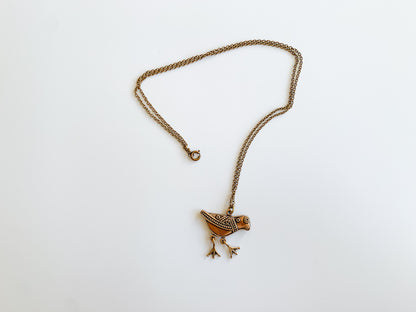 Kalevala Koru, Bronze bird Hattula pendant necklace, Finland
