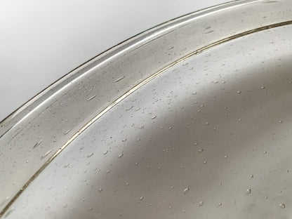 Nuutajarvi Kaj Franck Vintage plate Sargasso | Bubble glass | Midcentury glass | Molna Vintage