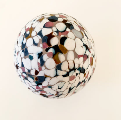 Monica Backström Boda | Art Glass Opaque Egg Sculpture