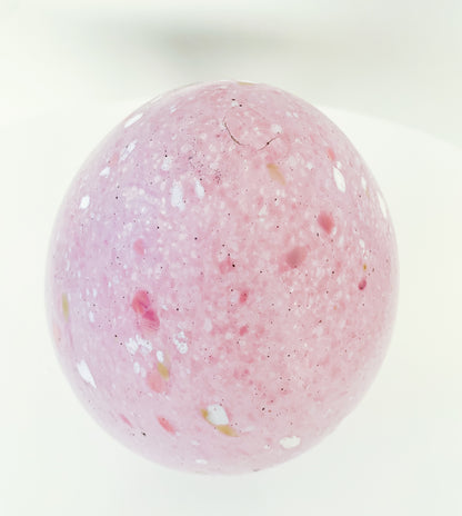 Monica Backström Milky Pink Art Glass Egg| Large 19 cm