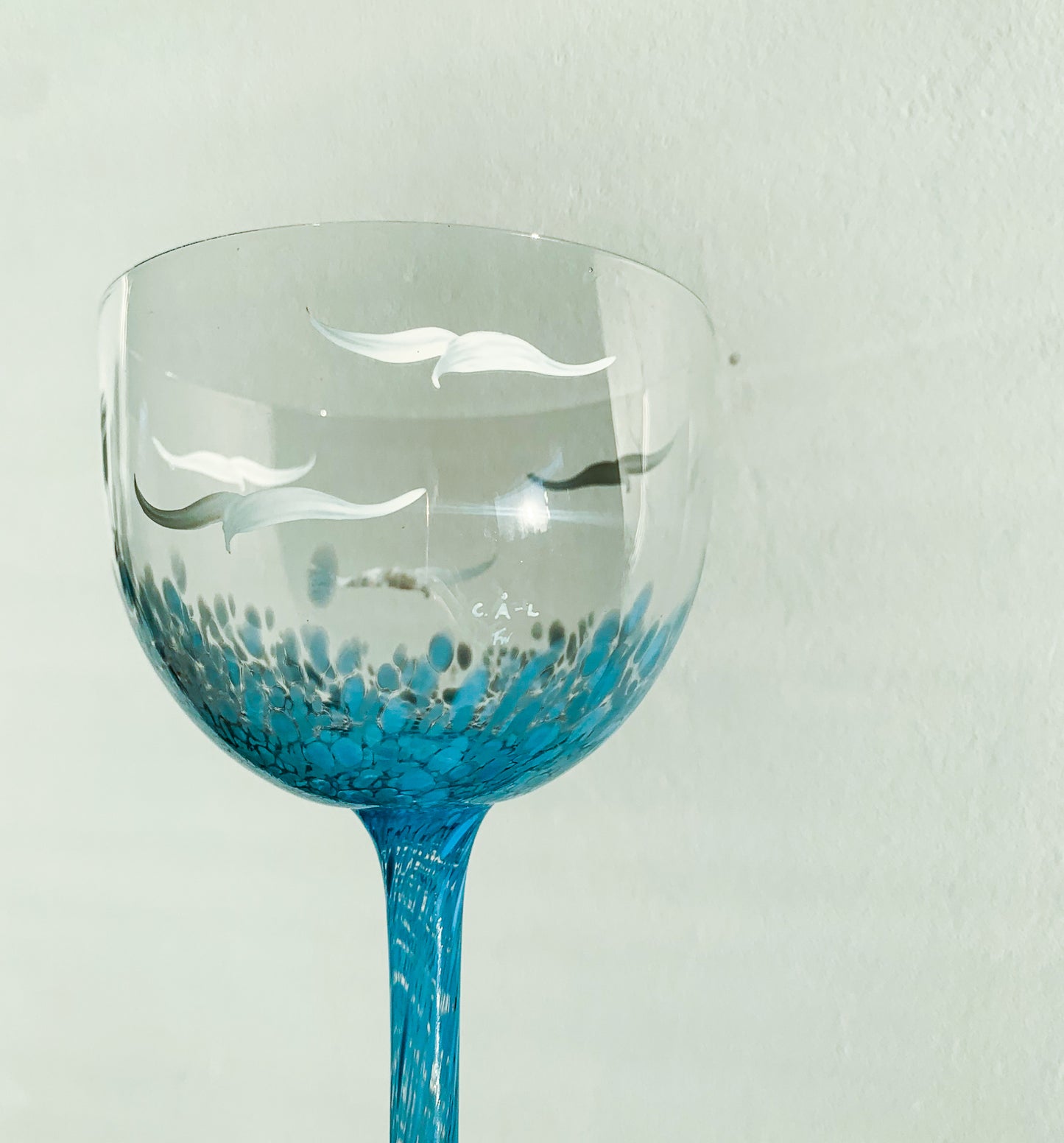 3 of Skagerak Crystal Wine Glasses | Lindshammar Sweden