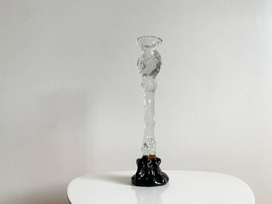 Art glass figurine Kasvimaalla design Pertti Sarpaneva