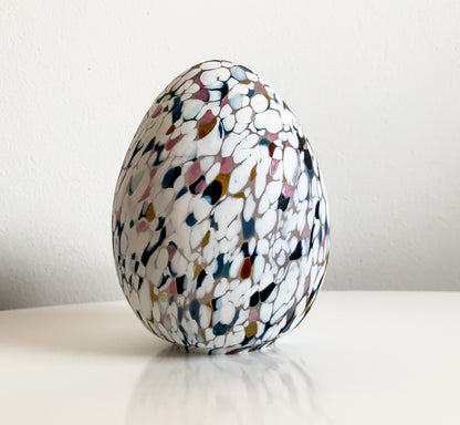 Monica Backström Boda | Art Glass Opaque Egg Sculpture