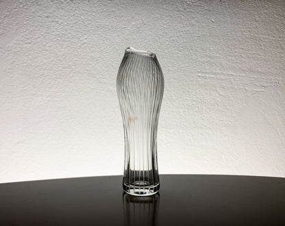 Iittala Tapio Wirkkala, Varsanjalka Art glass vase signed, 1950s