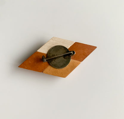 Aarikka Finland | Wooden 4 Element Brooch