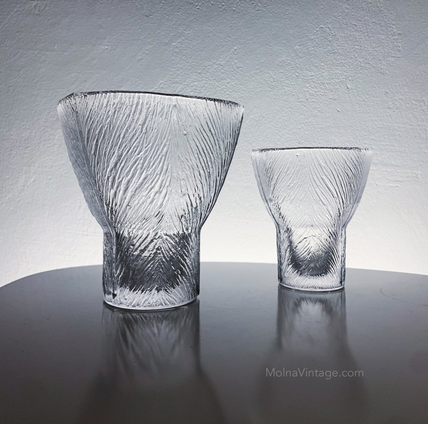 Iittala 2 Tuulikki vases - candle holders | Valto Kokko