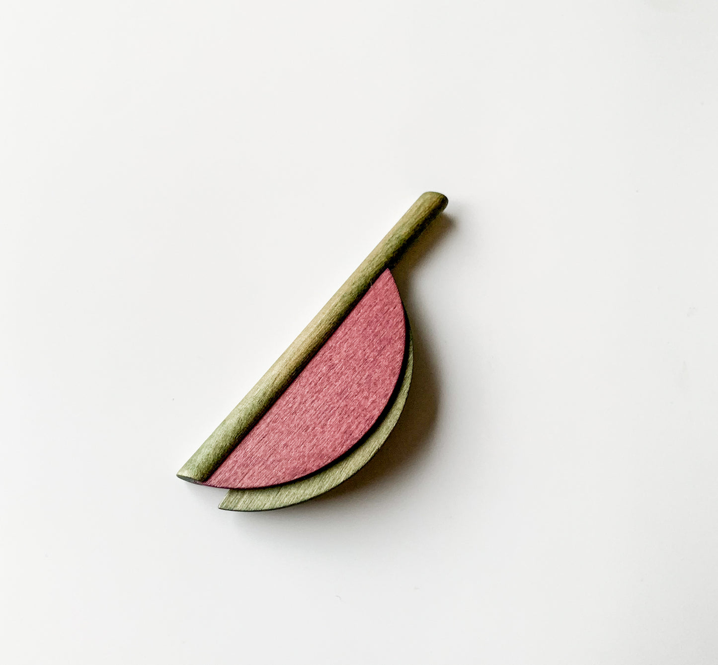 Aarikka Finland | Wooden Brooch “Crescent Balance”
