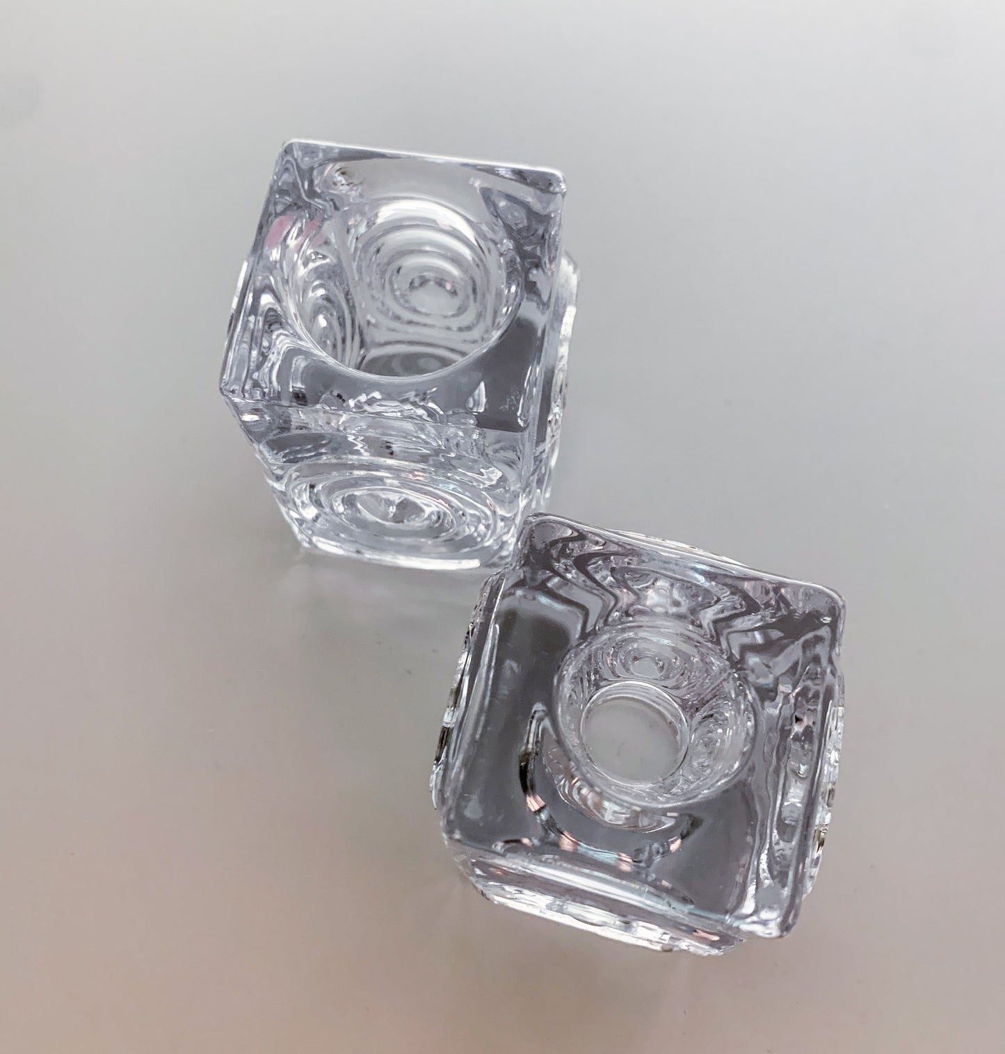 2 Rengas candle holders | Riihimäen lasi Tamara Aladin