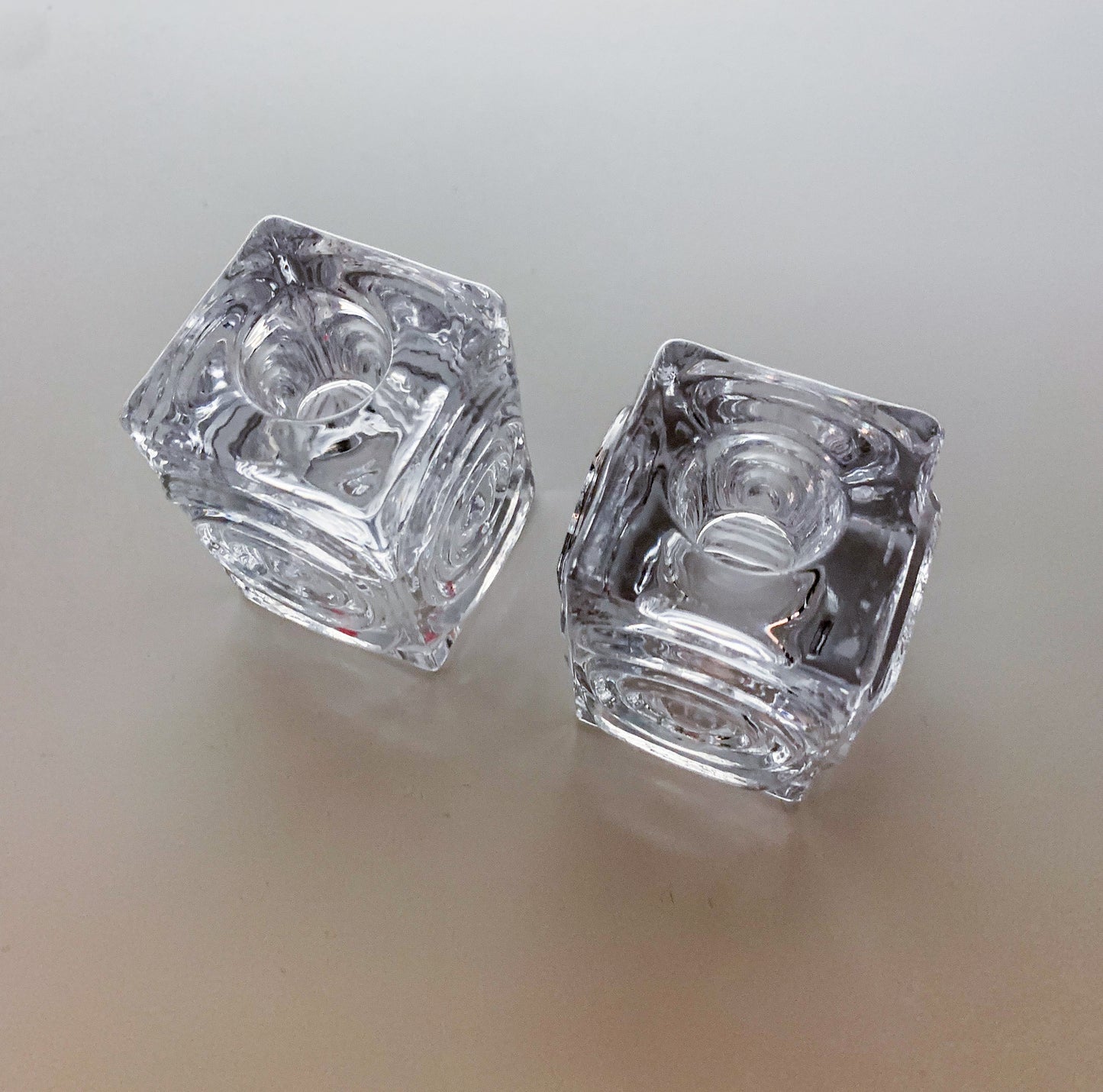 2 Rengas candle holders | Riihimäen lasi Tamara Aladin