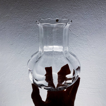 Iittala clear glass vase, Finland