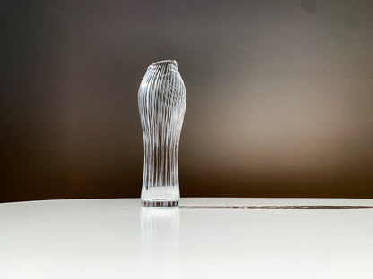 Iittala Tapio Wirkkala, Varsanjalka Art glass vase signed, 1950s