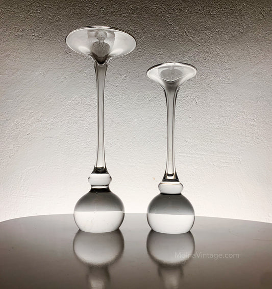 Pair of trumpet vases Kosta Boda