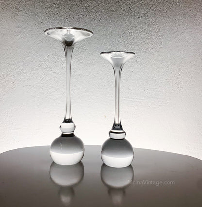 Pair of trumpet vases Kosta Boda