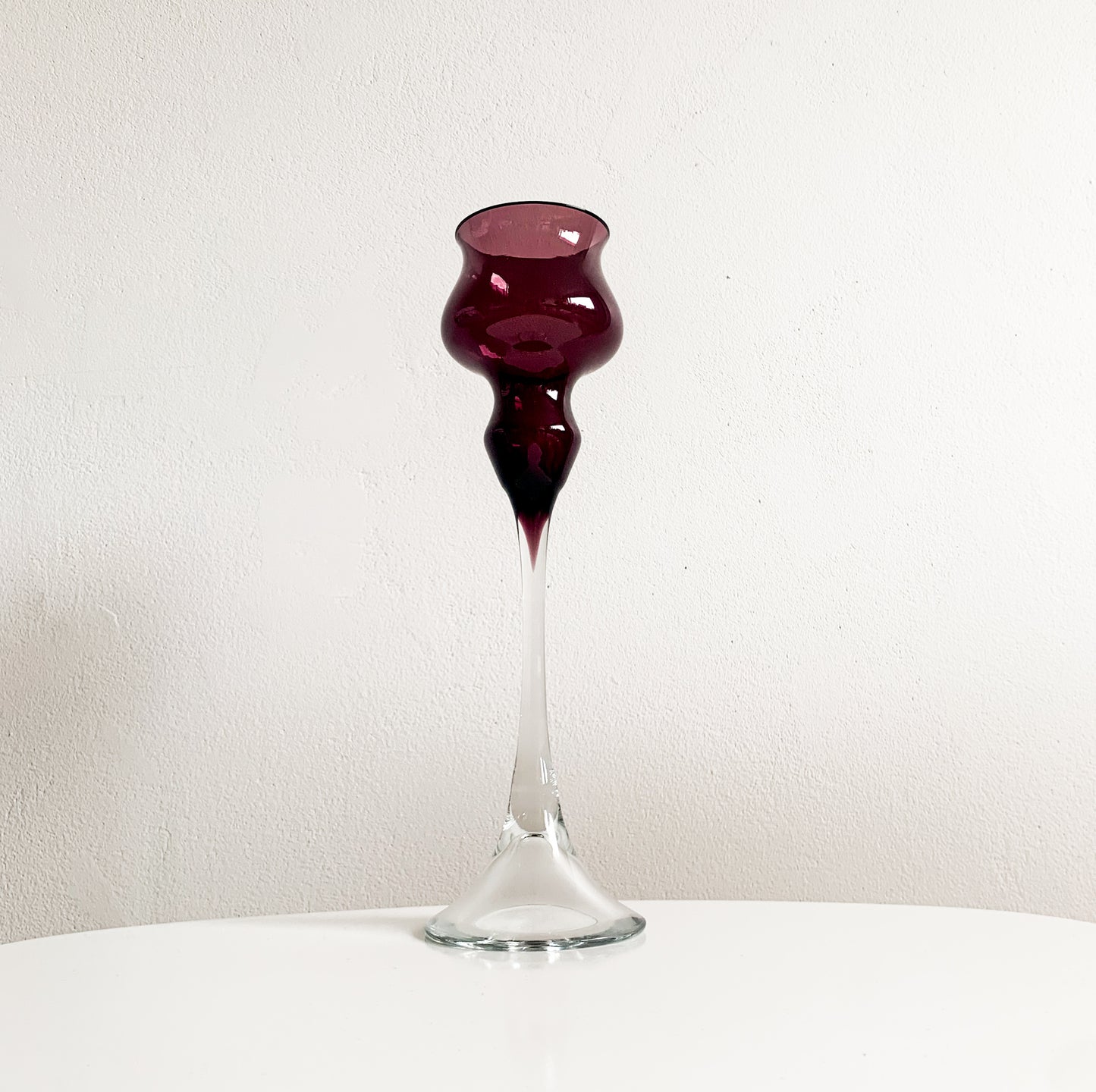 Glass Candlestick by Marjut Kumela | Finland 1960s
