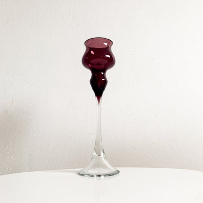 Glass Candlestick by Marjut Kumela | Finland 1960s