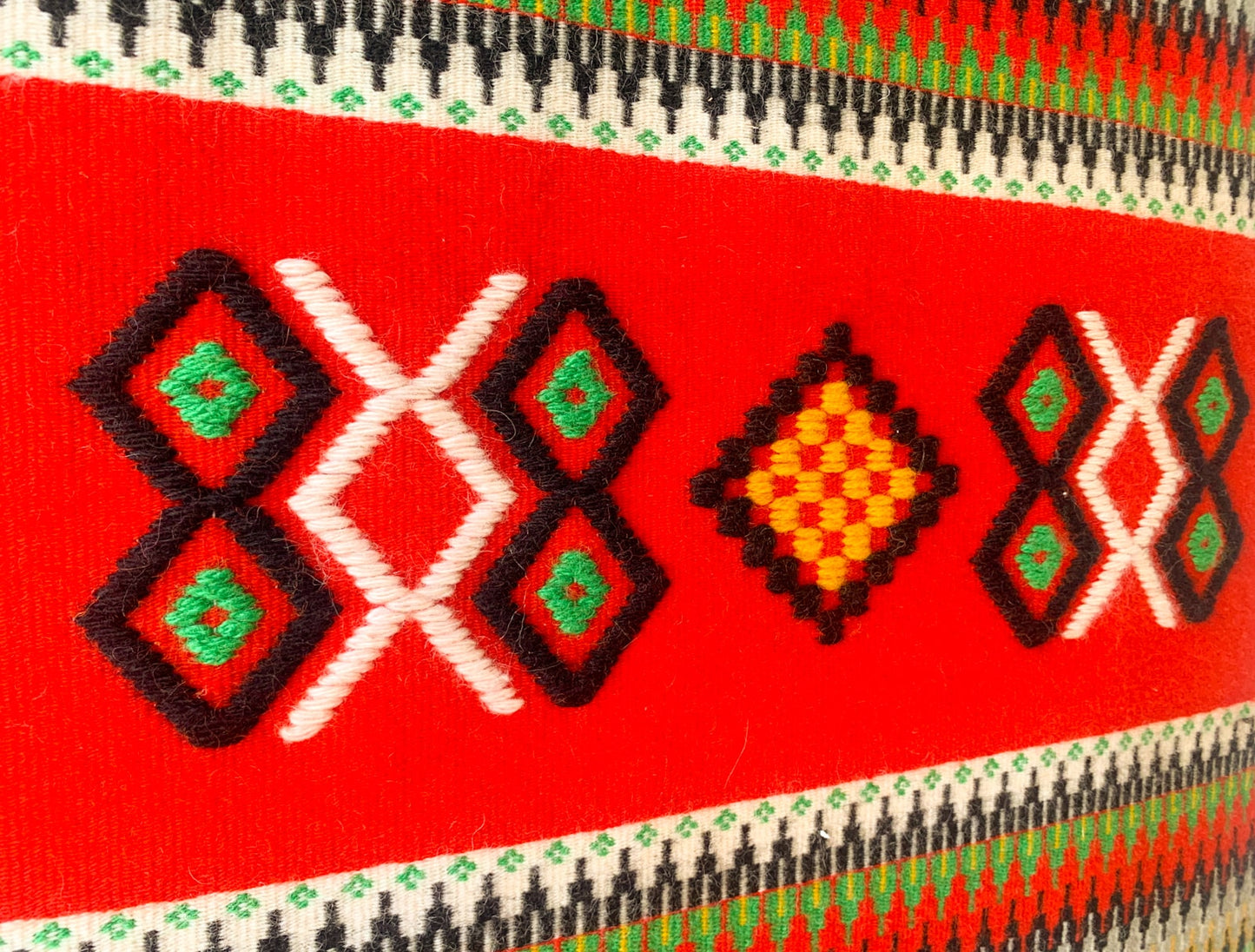 Indigenous Nordic Scandinavian Karelian art handwoven geometric design