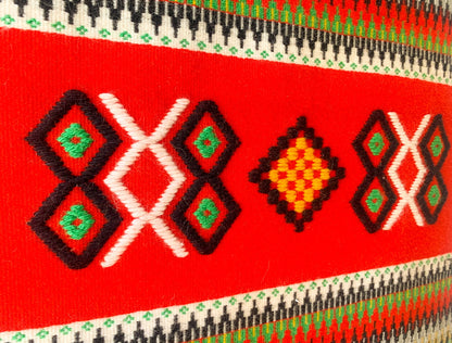 Indigenous Nordic Scandinavian Karelian art handwoven geometric design