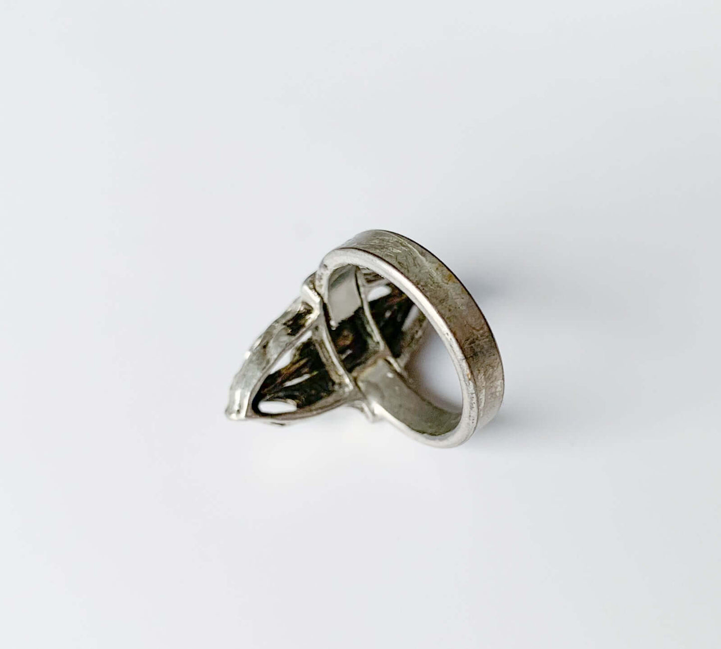 Tapani Vanhatalo “Orbit” Brutalist Pewter Ring, 1970s
