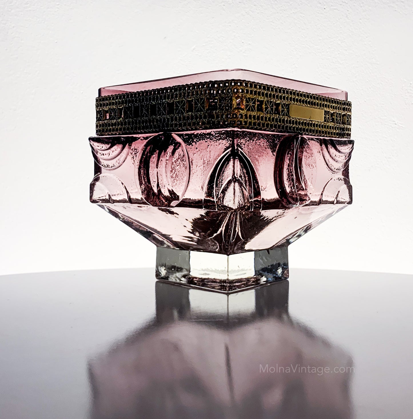 Brutalist glass bowl Lunar Eclipse | Pentti Sarpaneva