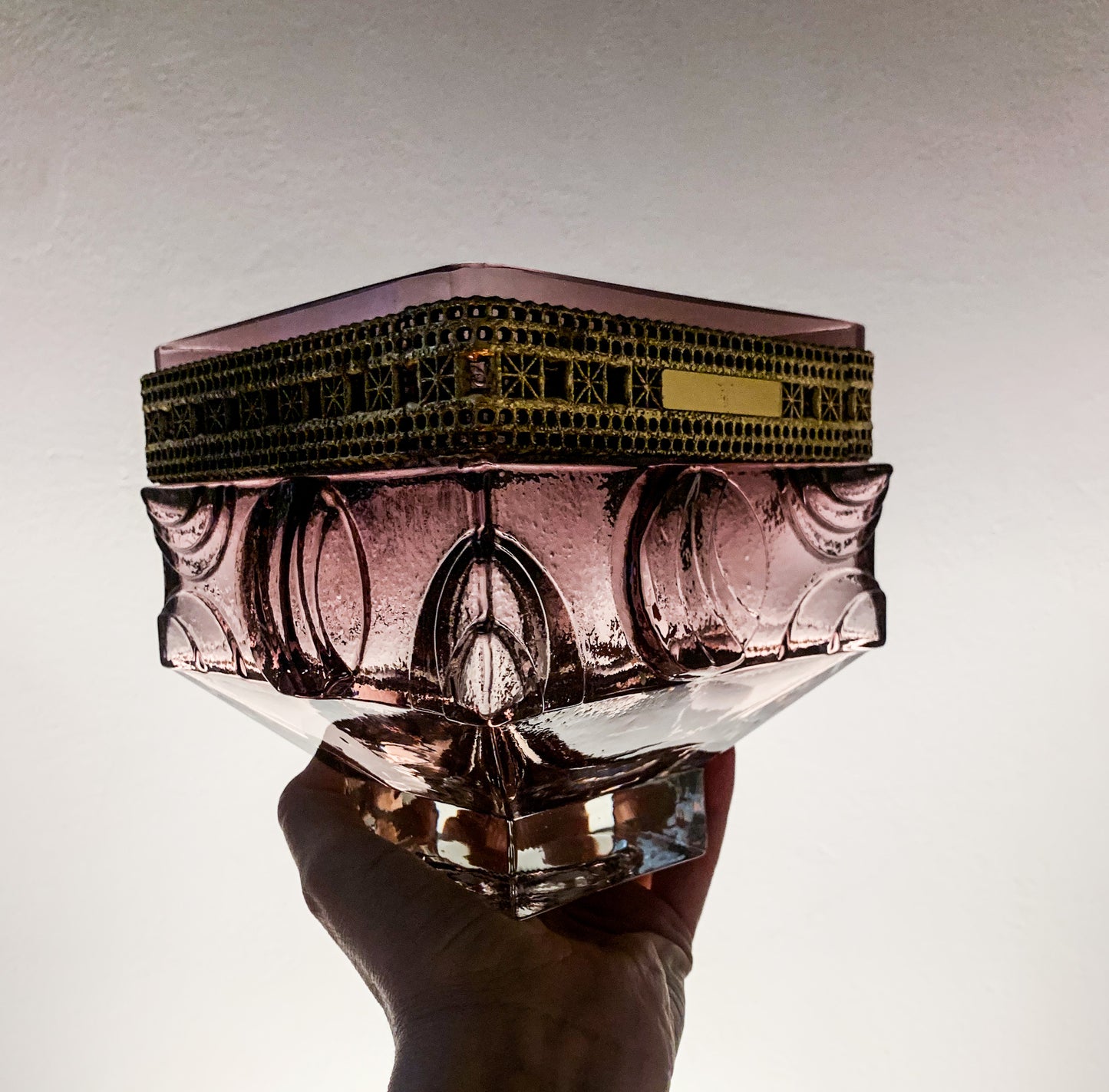 Brutalist glass bowl Lunar Eclipse | Pentti Sarpaneva