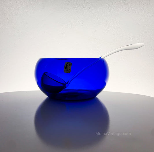 Blue punch bowl and ladle | Sirkku Kumela-Lehtonen