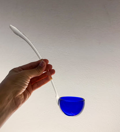 Blue punch bowl and ladle | Sirkku Kumela-Lehtonen
