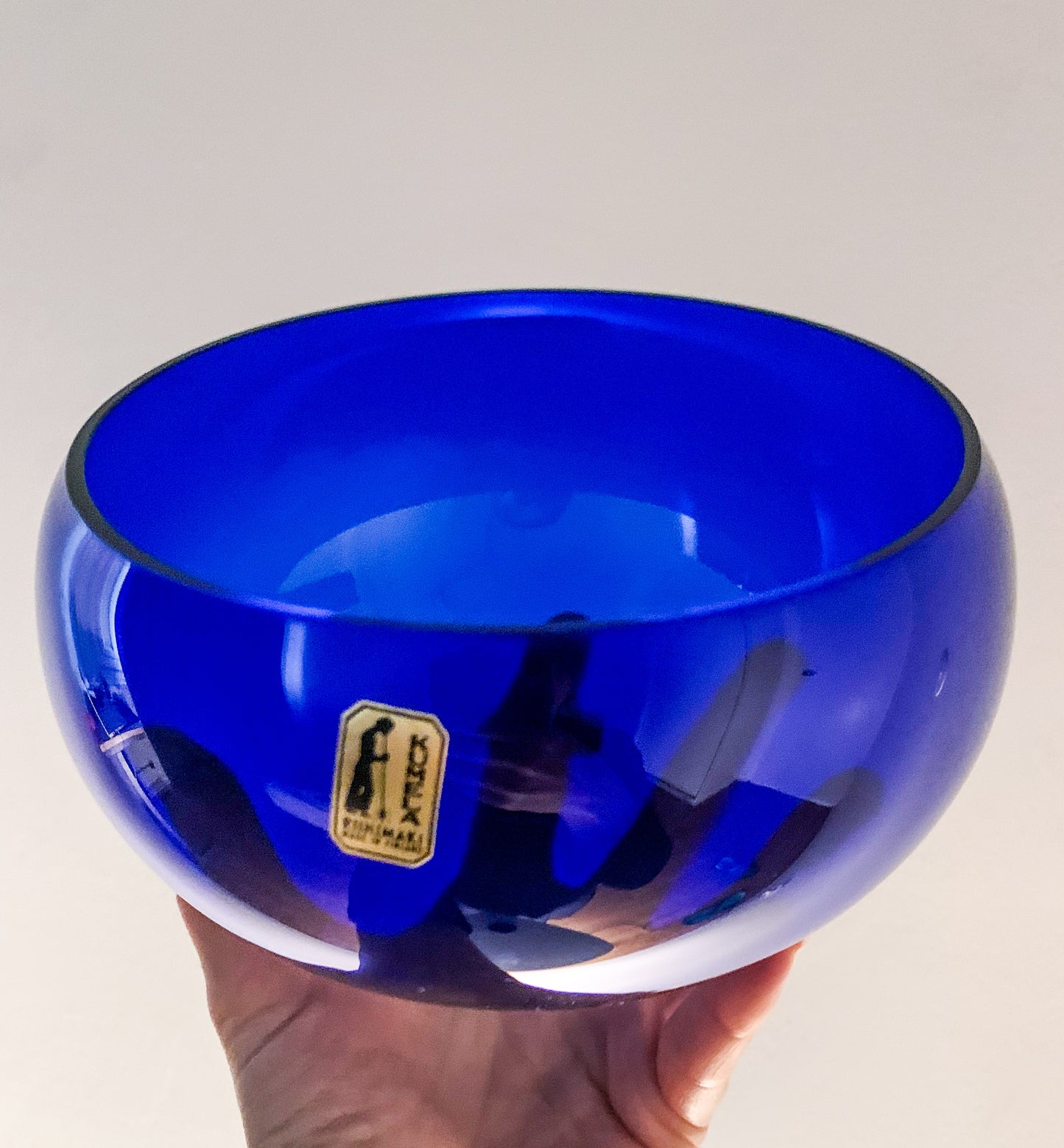 Blue punch bowl and ladle | Sirkku Kumela-Lehtonen