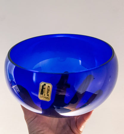 Blue punch bowl and ladle | Sirkku Kumela-Lehtonen