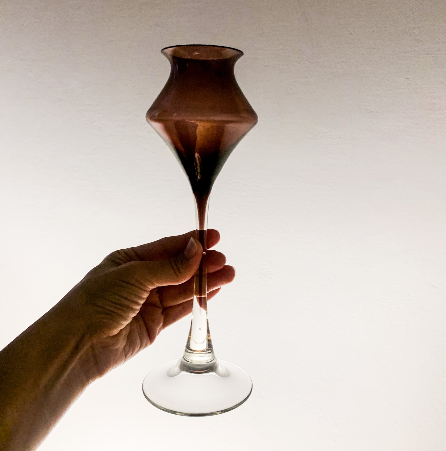 Glass Candlestick by Sirkku Lehtonen-Kumela