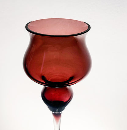 Glass Candlestick by Marjut Kumela | Finland 1960s