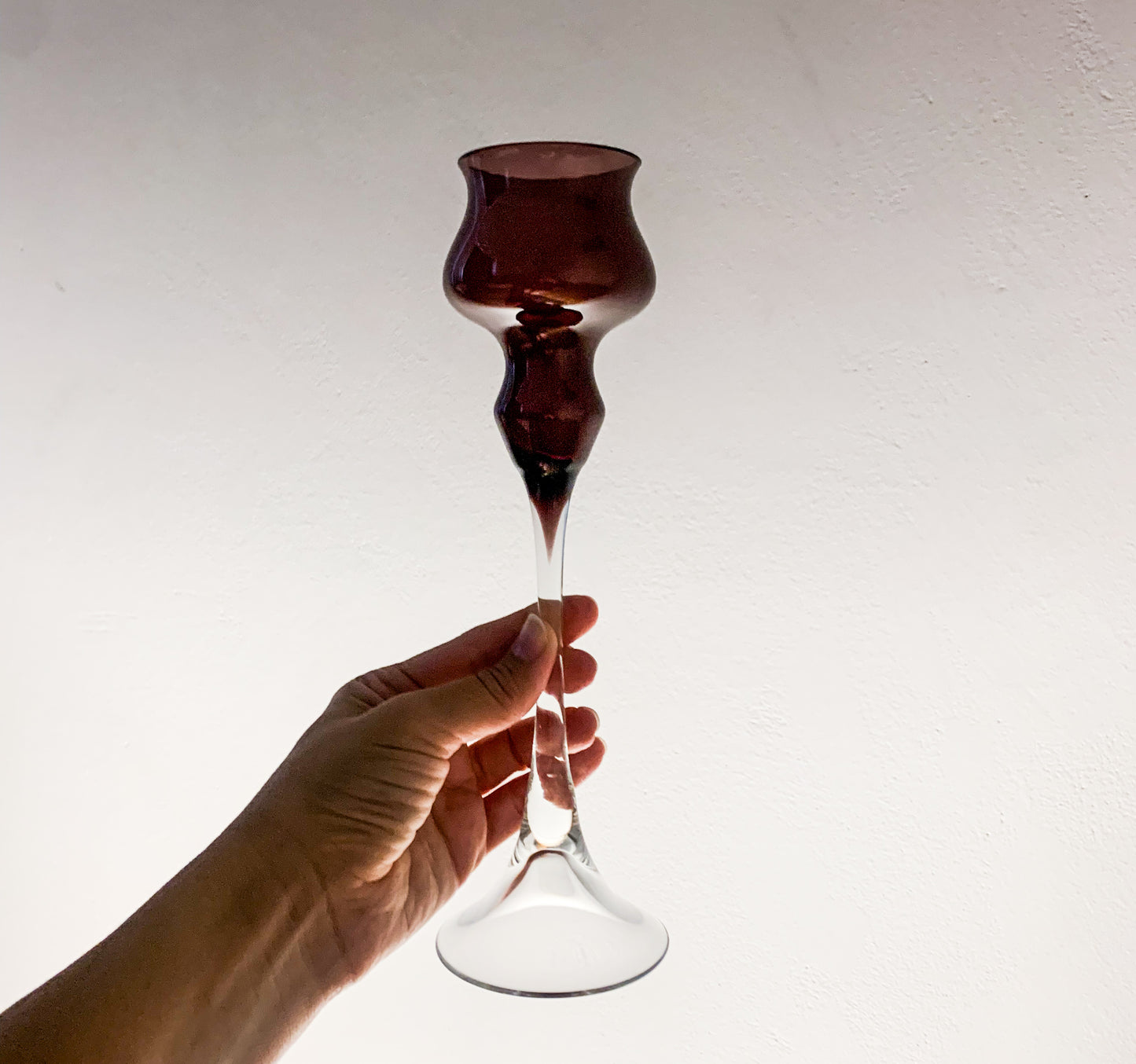 Glass Candlestick by Marjut Kumela | Finland 1960s